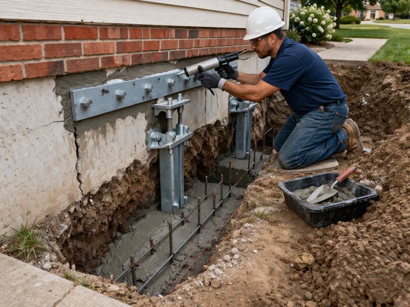 Foundation Pier Repair in Greenville, SC